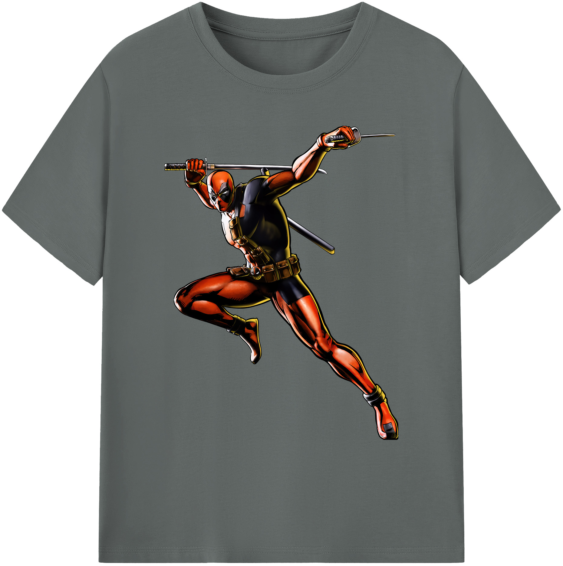 （画像用） Deadpool デッドプール 綿100％ メンズ半袖Tシャツ｜肌触りやわらか＆通気性